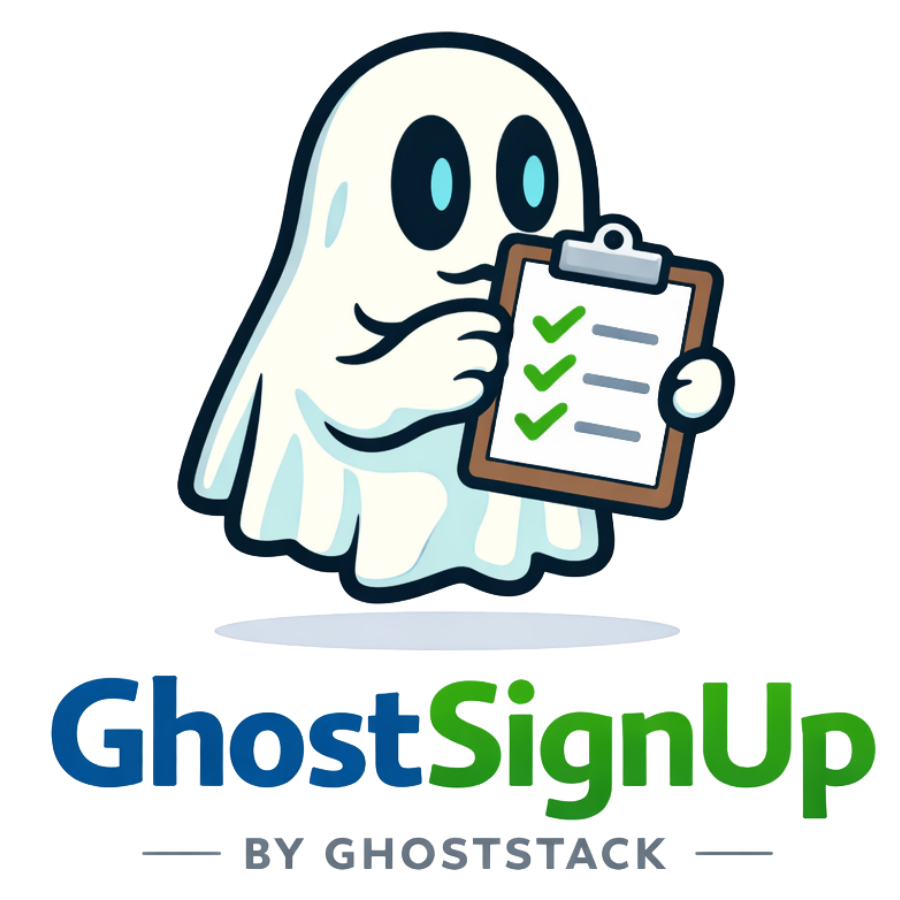 GhostSignUp by GhostStack