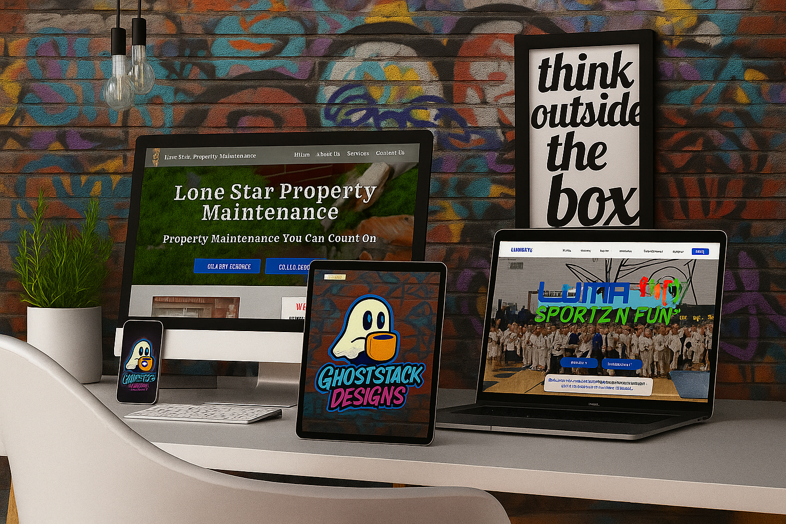 Small business website design pricing packages by GhostStack Designs